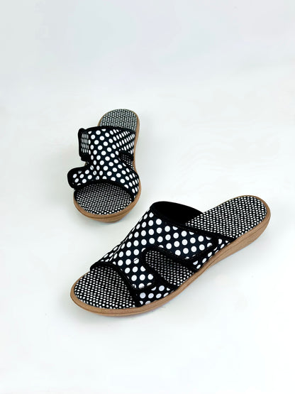 🤩SANDALIAS CÓMODAS AJUSTABLES POLKADO🤩