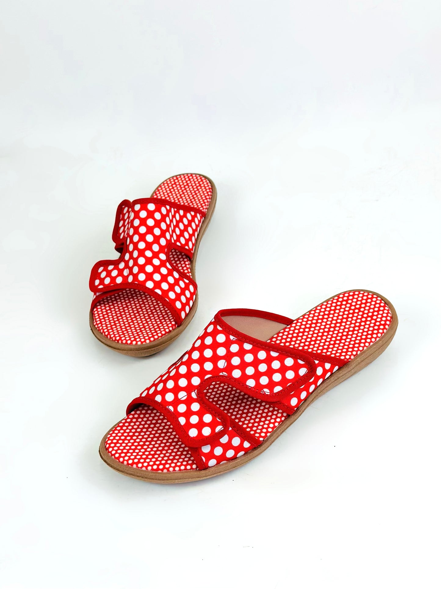 🤩SANDALIAS CÓMODAS AJUSTABLES POLKADO🤩