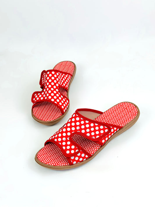 🤩SANDALIAS CÓMODAS AJUSTABLES POLKADO🤩