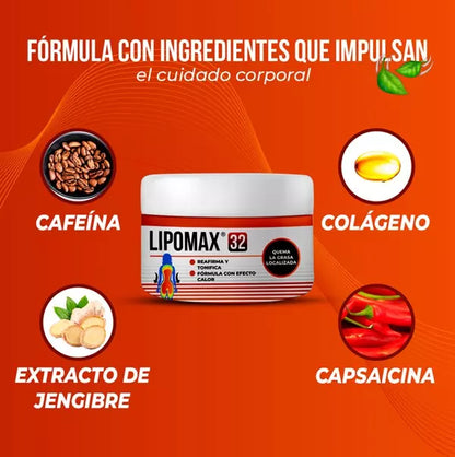 LIPOMAX - CREMA PARA BAJAR UNAS LIBRITAS DE MÁS