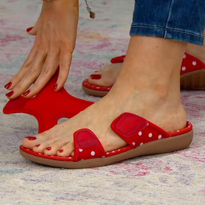 🤩SANDALIAS CÓMODAS AJUSTABLES POLKADO🤩