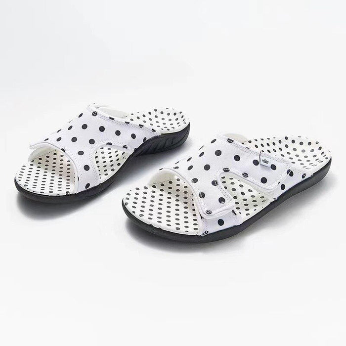 🤩SANDALIAS CÓMODAS AJUSTABLES POLKADO🤩